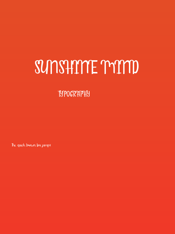 Sunshine Mind Poster