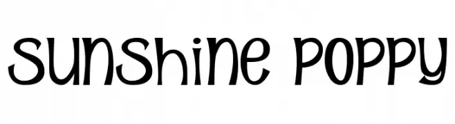Sunshine Poppy  baixar fontes gratis