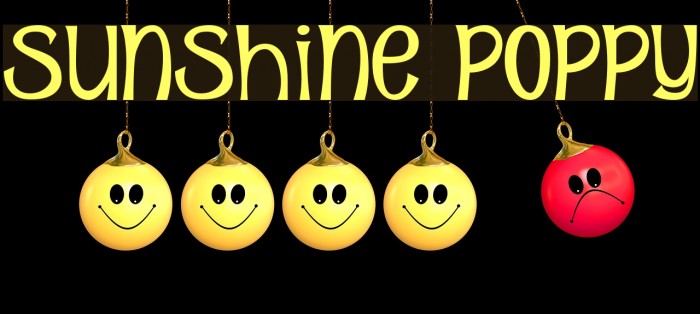 Sunshine Poppy Шрифта examples