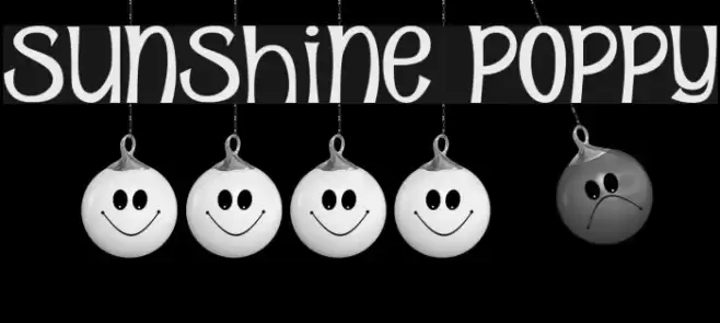 Sunshine Poppy Fonte examples