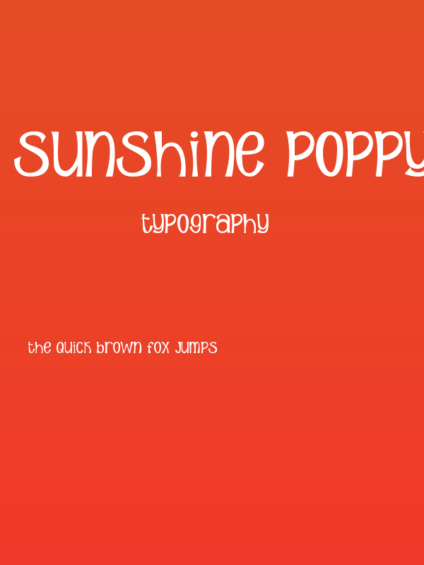 Sunshine Poppy Poster