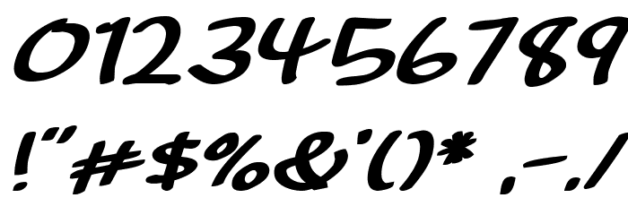 Sunshine Smile Italic Font OTHER CHARS