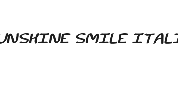 Sunshine Smile Italic Logo