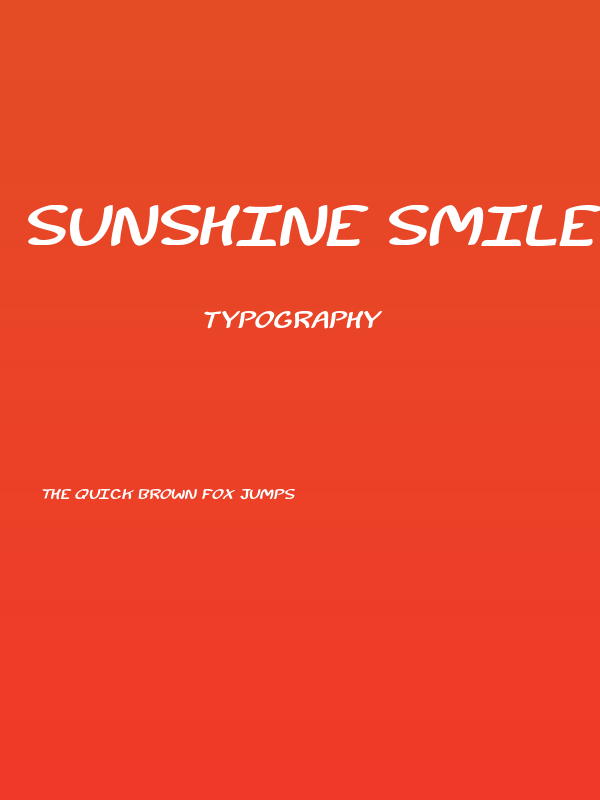 Sunshine Smile Italic Poster