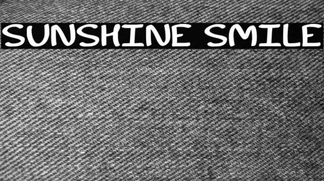Sunshine Smile Шрифта examples