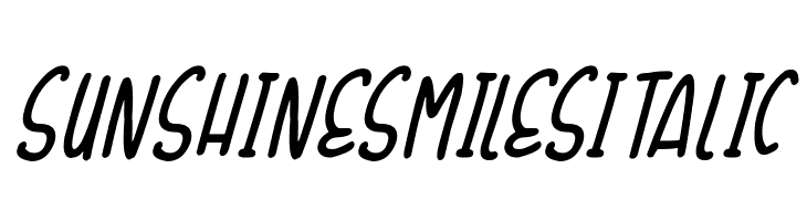 Sunshine Smiles Italic Font