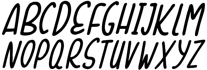 Sunshine Smiles Italic Font LOWERCASE