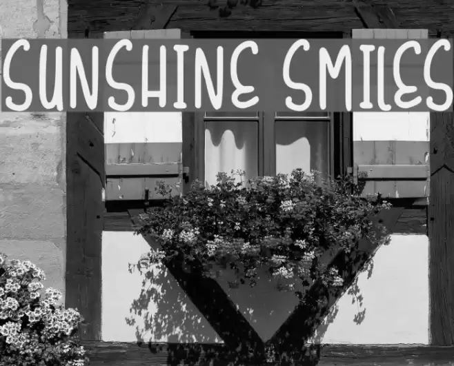 Sunshine Smiles Font examples