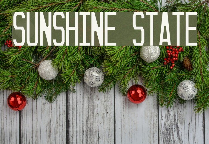 Sunshine State Font examples