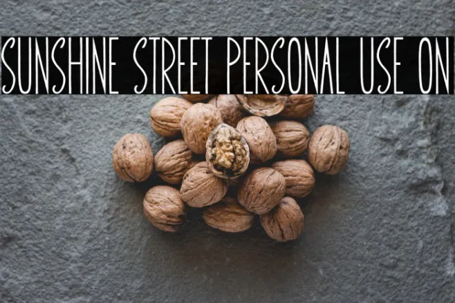 Sunshine Street Personal Use On Example 1