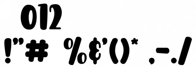 Sunshine Tropical Font OTHER CHARS