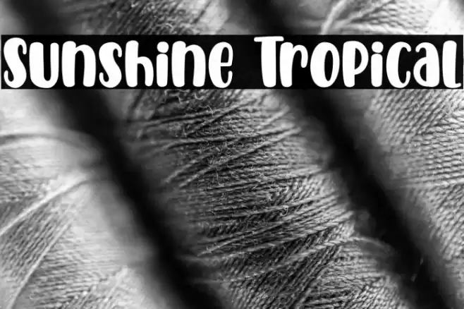 Sunshine Tropical Font examples