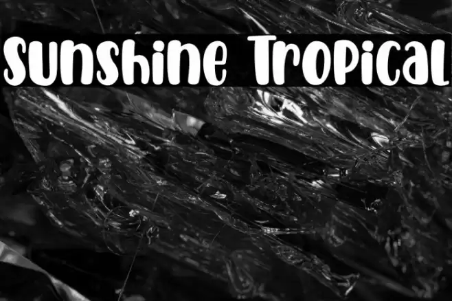 Sunshine Tropical Font examples