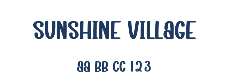 Sunshine Village Font Preview