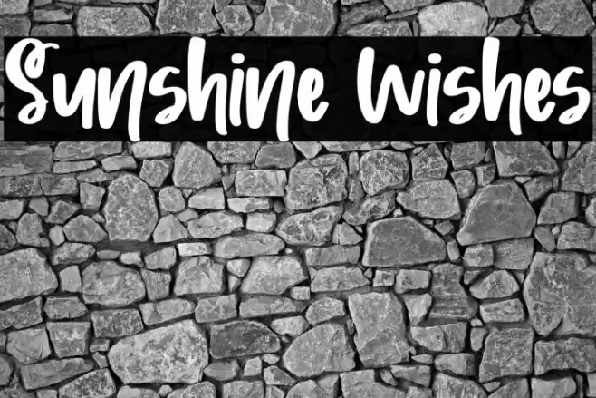 Sunshine Wishes Font examples