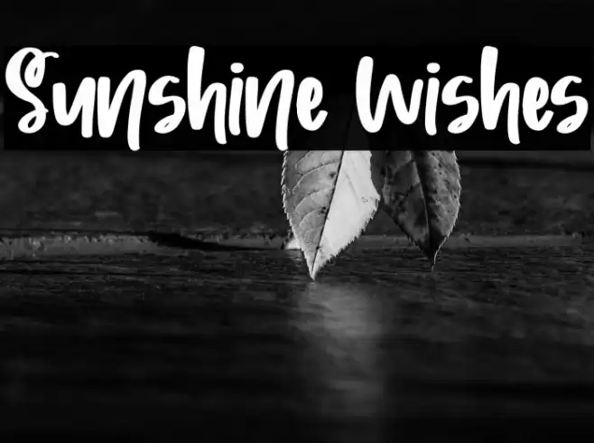 Sunshine Wishes Font examples