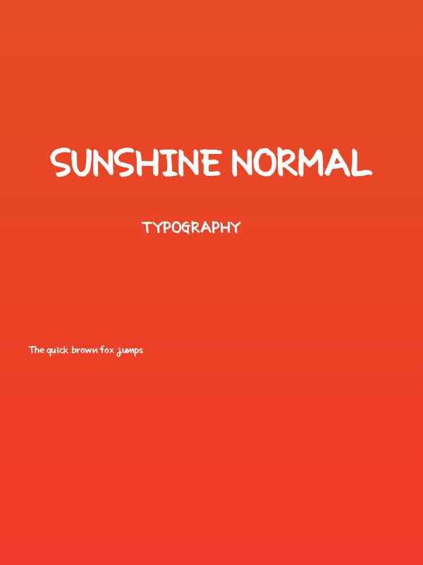 Sunshine normal Poster