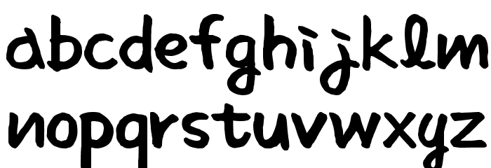 Sunshine normal Font LOWERCASE