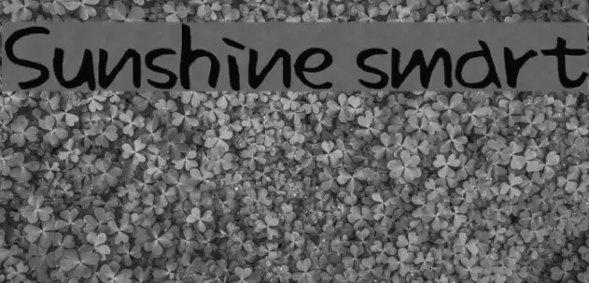 Sunshine smart Font examples