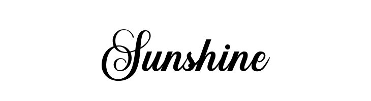 Sunshine  font caratteri gratis