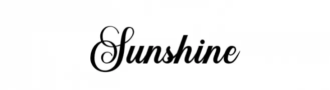 Sunshine  Скачать бесплатные шрифты