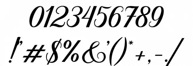 Sunshine Font OTHER CHARS