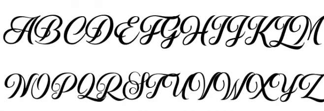 Sunshine Schriftart Groß