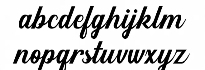 Sunshine Font LOWERCASE
