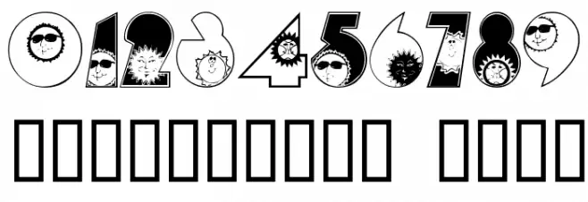 SunshineKiddyFont Font OTHER CHARS