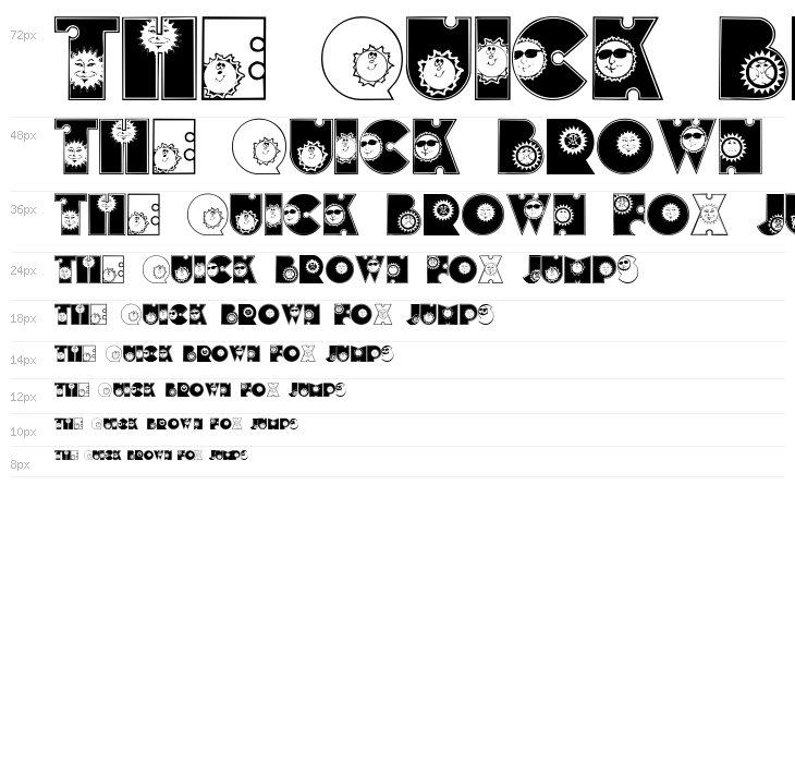 SunshineKiddyFont Waterfall