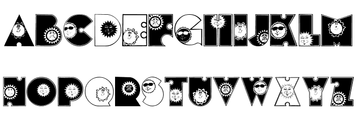 SunshineKiddyFont Polices MINUSCULES