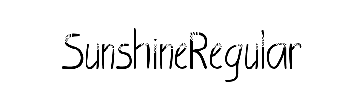 SunshineRegular  नि: शुल्क फ़ॉन्ट्स डाउनलोड