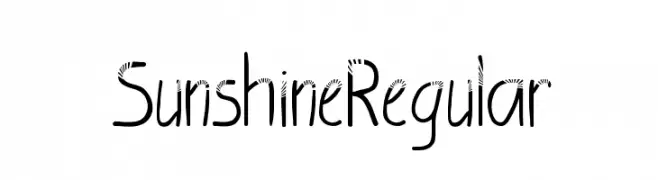 SunshineRegular  Frei Schriftart Herunterladen