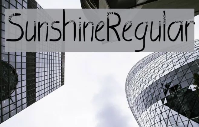 SunshineRegular Example 1