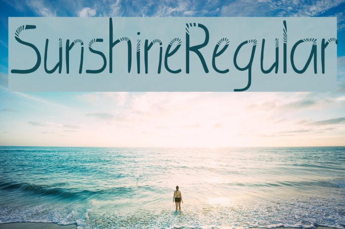 SunshineRegular Font examples
