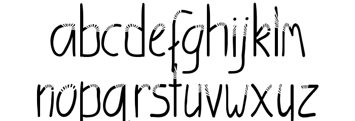 SunshineRegular Font LOWERCASE