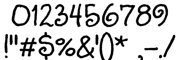 Sunshiney Font OTHER CHARS