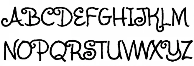 Sunshiney Schriftart Groß