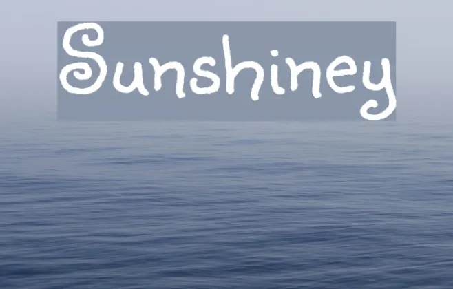 Sunshiney Example 2