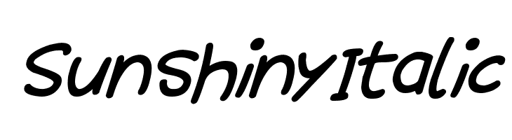 Sunshiny Italic  baixar fontes gratis