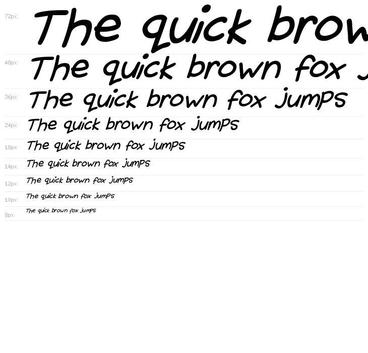 Sunshiny Italic Waterfall