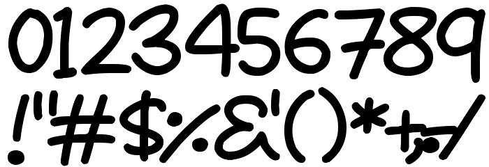 Sunshiny Font OTHER CHARS