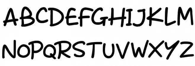 Sunshiny Schriftart Groß