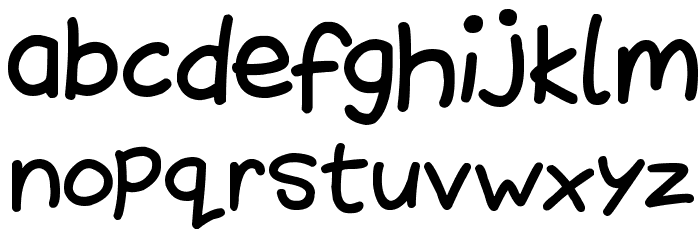 Sunshiny Font LOWERCASE