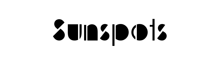 Sunspots  font caratteri gratis