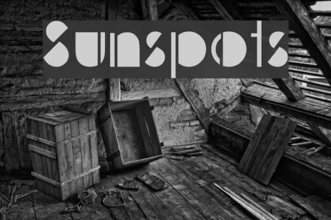 Sunspots Font examples