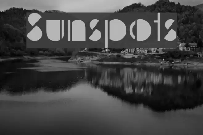 Sunspots Font examples