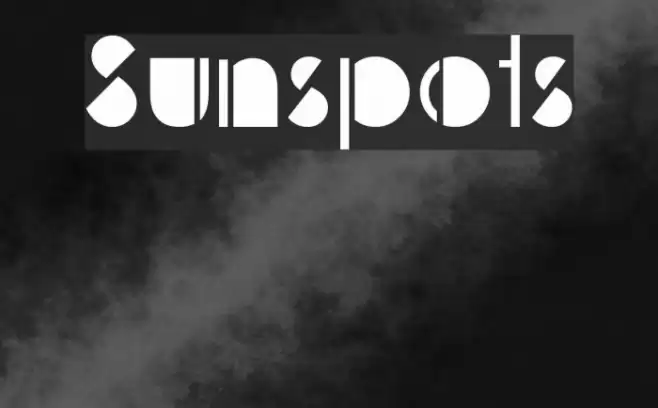 Sunspots Font examples