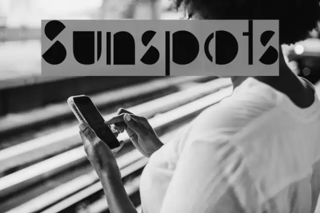 Sunspots Font examples