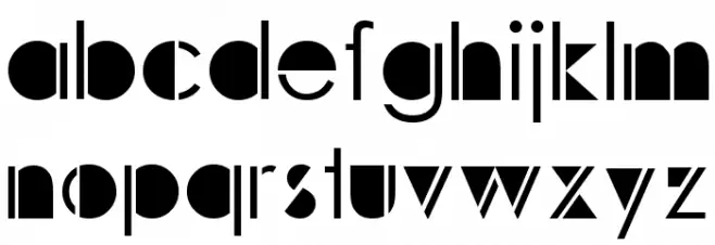 Sunspots Schriftart Kleinbuchstaben